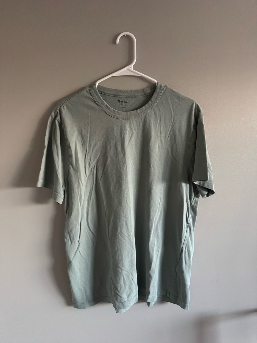 Madewell Short Sleeve Crewneck Tee in Sage Green